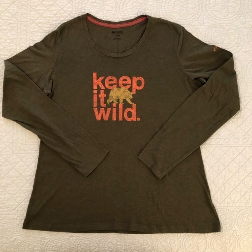 Columbia long sleeve Keep It Wild t-shirt. Women’s size XL
